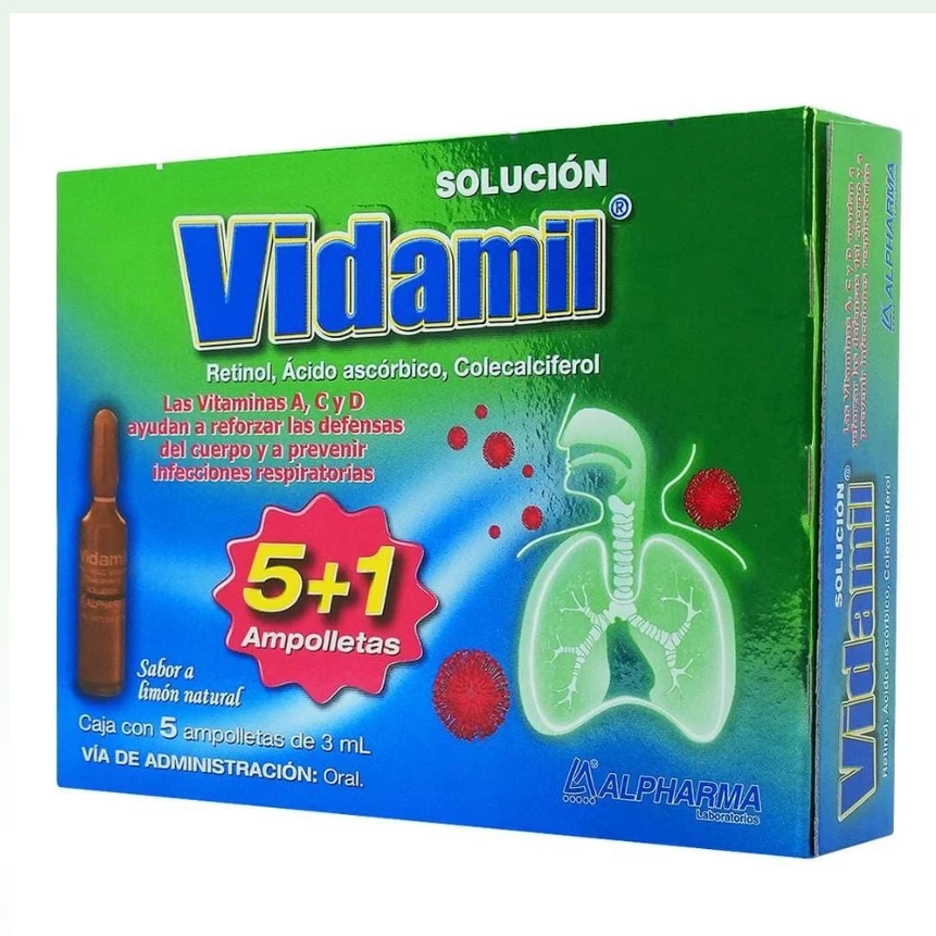Vidamil Ampolletas Sabor Limon