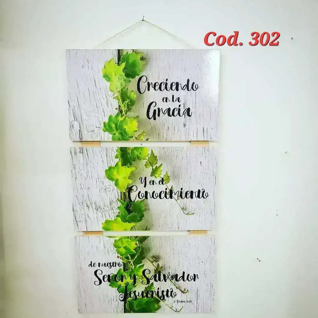Cuadro vertical x 3. Cód. 302