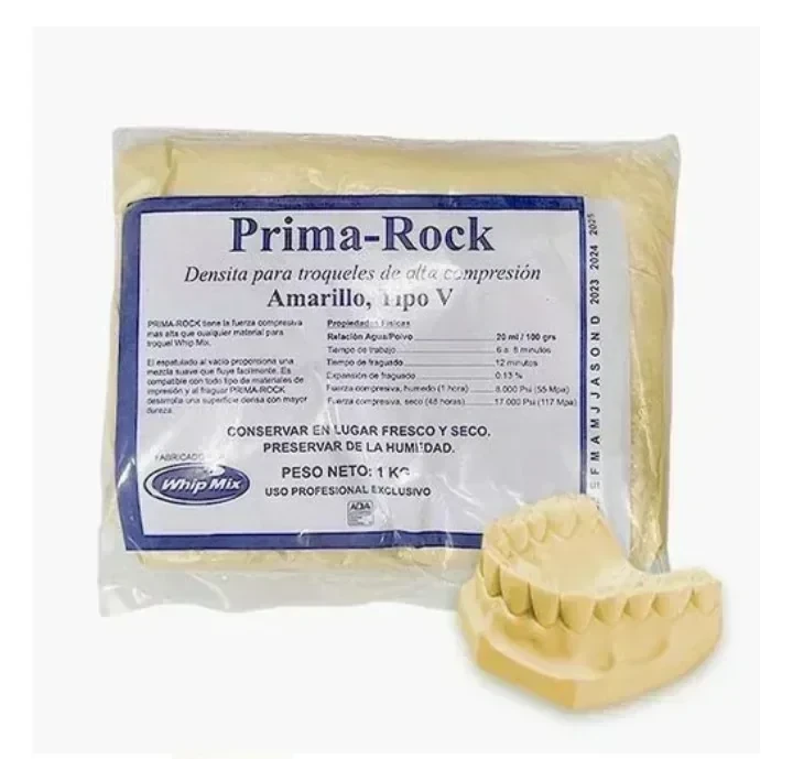 YESO DENSITA PRIMA ROCK X 1 KG. TIPO V AMARILLO