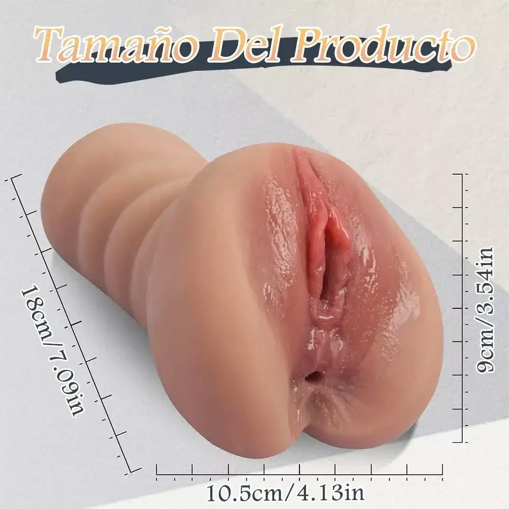 Masturbador Masculino Silicona Realista Piel Vagina Y Anal 2