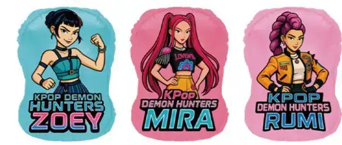 Globo metalizado guerreras kpop 