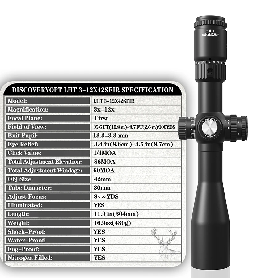 MIRA TELESCÓPICA LHT 3-12X42SFIR 4