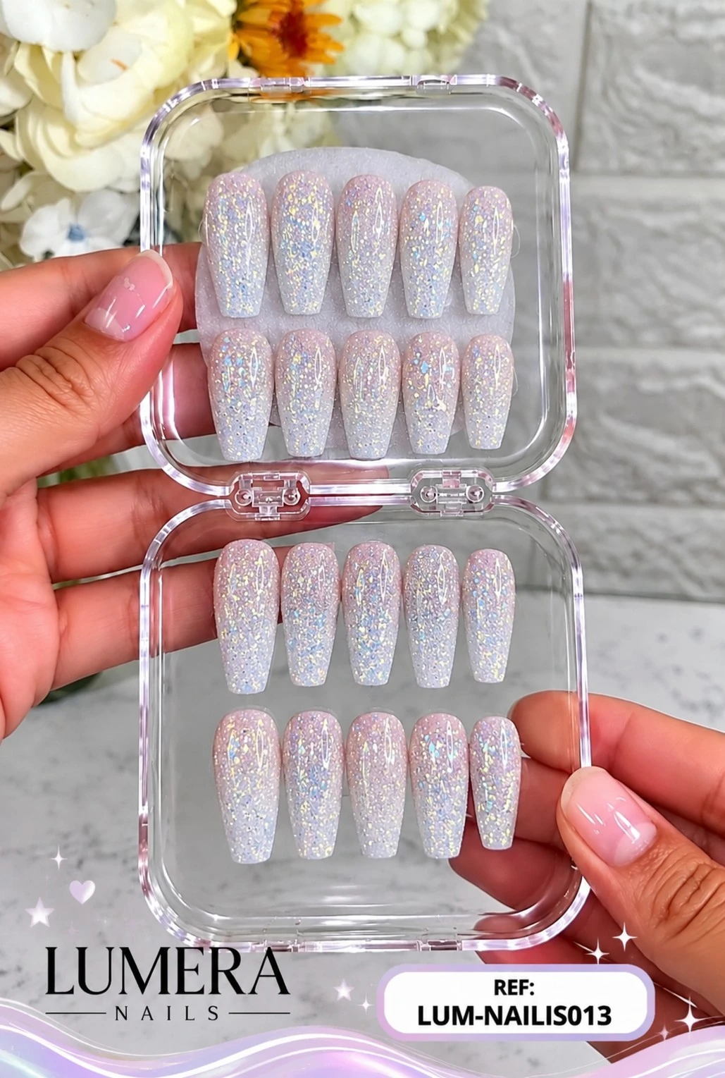 lumera caja de uñas press on referencia lum-nails-013