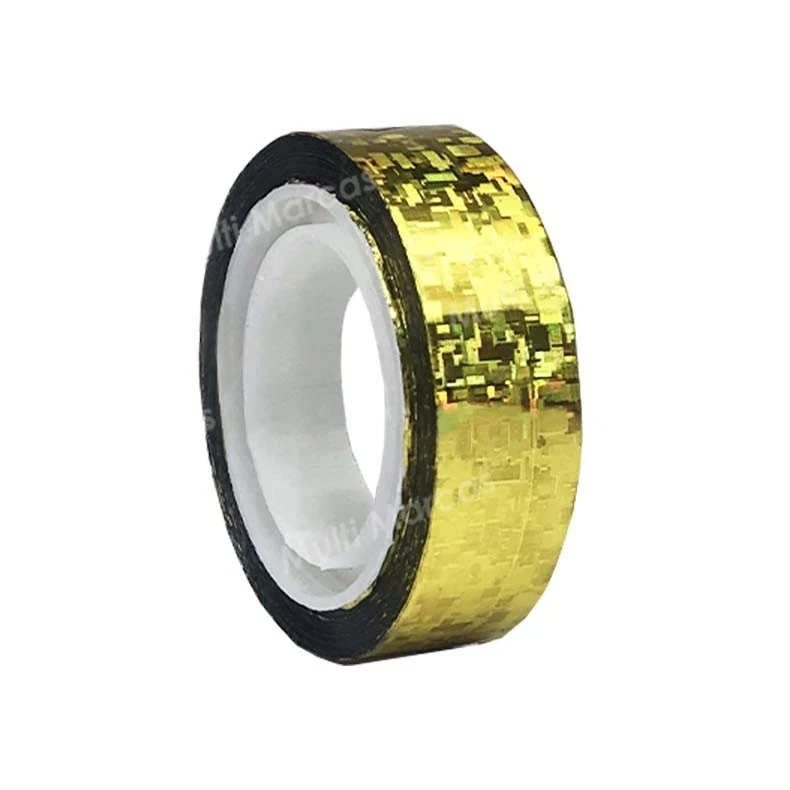 Cinta dorado adhesiva holográfico 