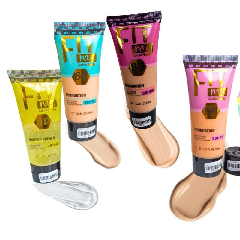 Base de maquillaje liquida bb cream y primer comfor beauty 4