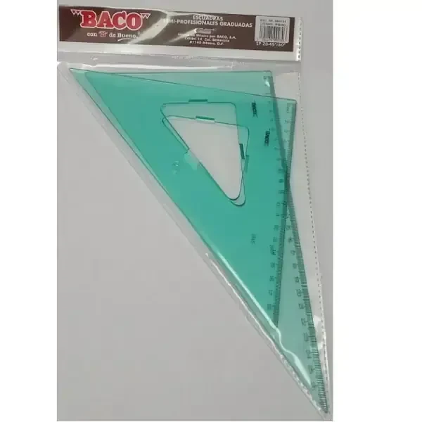 Escuadras semiprofesional baco 28cm con bicel 2