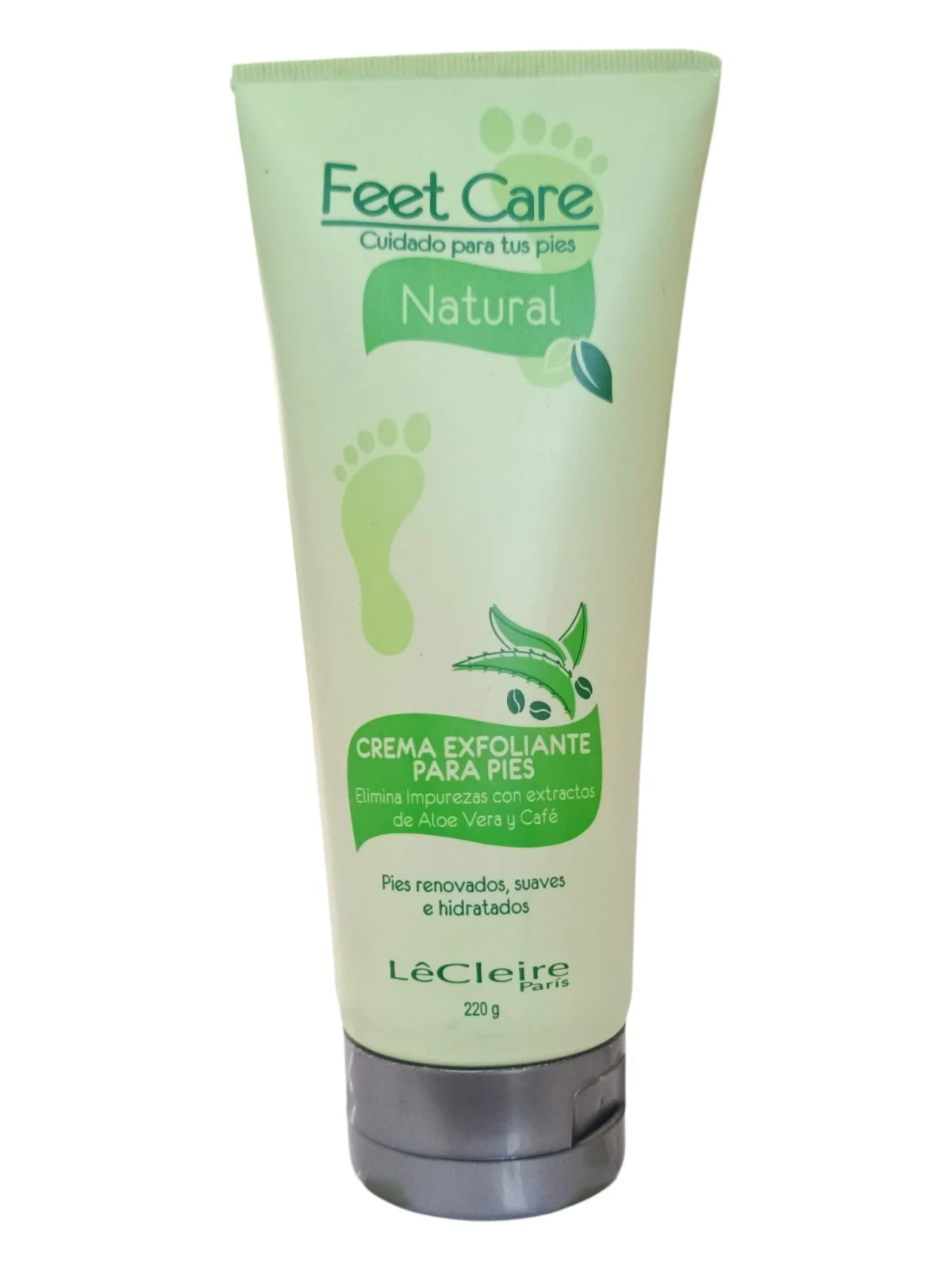 Feet Care Crema Exfoliante de Aloe Vera y Café