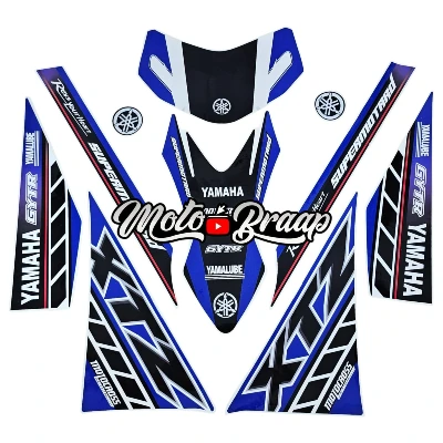 Xtz 150 calcomanias cuadros 2024 azul