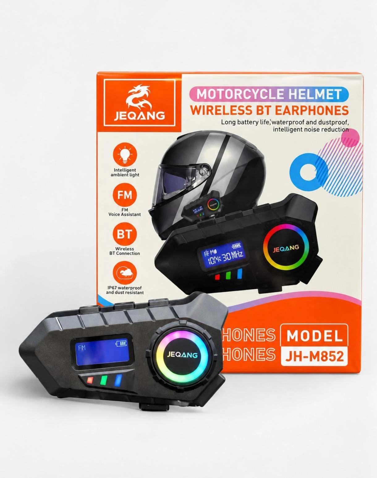 Audífonos Bluetooth para Casco de Moto JEQANG JH-M852 🏍️🎧