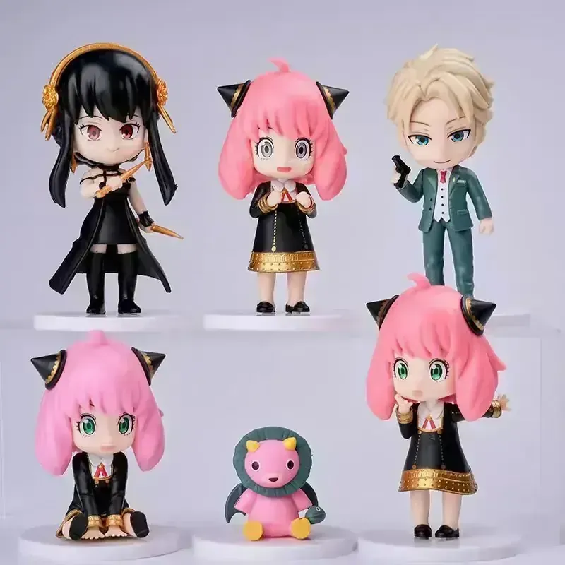 PACK 6PIEZAS ANIME SPYXFAMILY 8CM