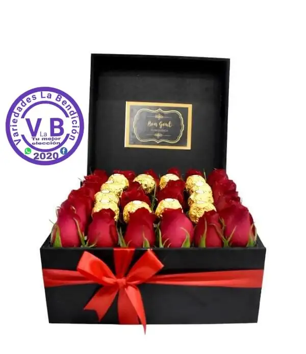 Cajas cuadradas de rosas  2
