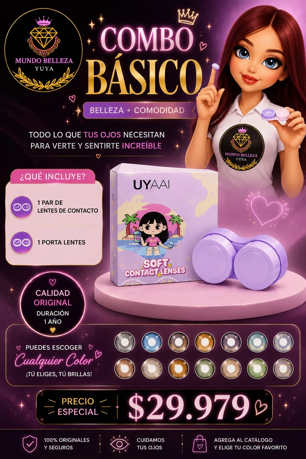 COMBO BASICO LENTES DE CONTACTO 