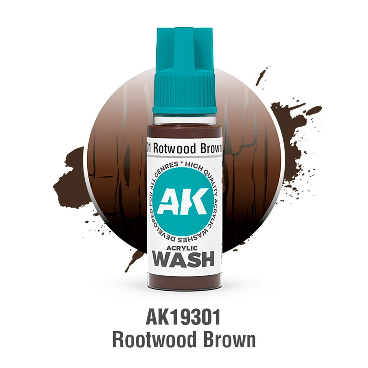 ROTWOOD BROWN – ACRYLIC WASH - AK19301 