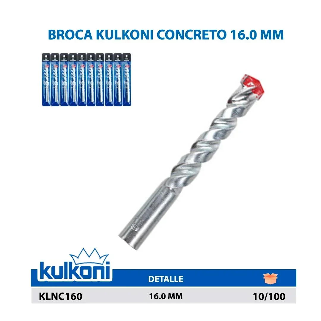 BROCA KULKONI CONCRETO 16.0 MM