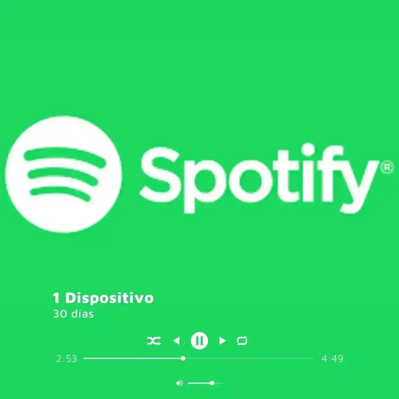 Spotify 1 Dispositivo 30 dias