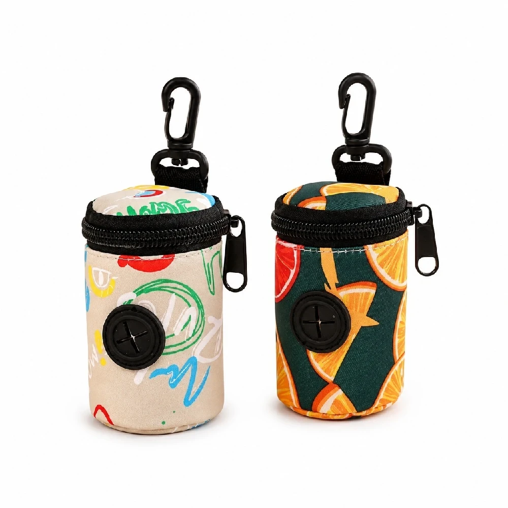 Dispensador Colgante Para Bolsas De Desechos De Mascotas Perros Beige