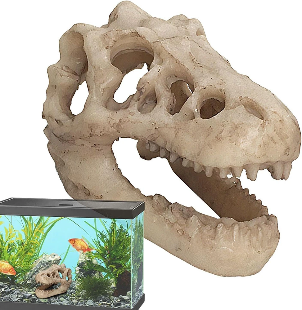 cm*Adorno de Resina Cabeza de Dinosaurio Aq-272