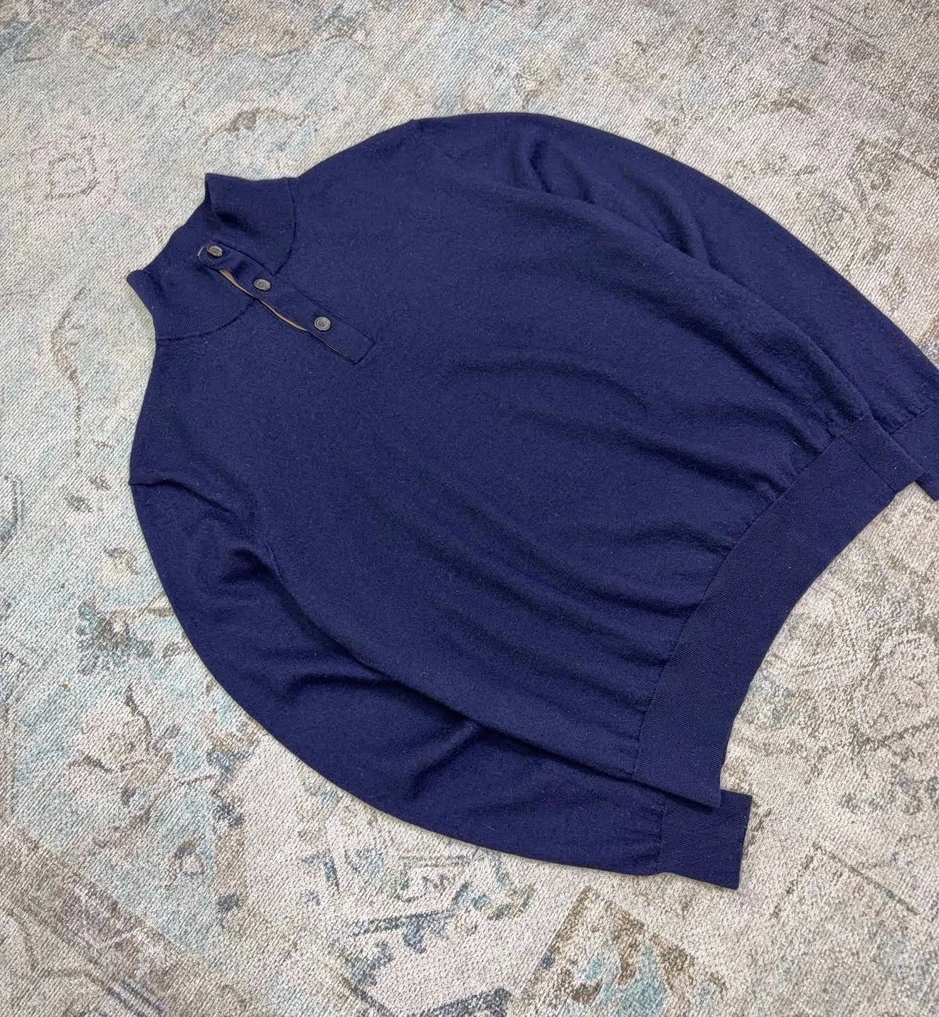 Polo Ralph Lauren Suéter 100% Lana Merino Azul Marino 3