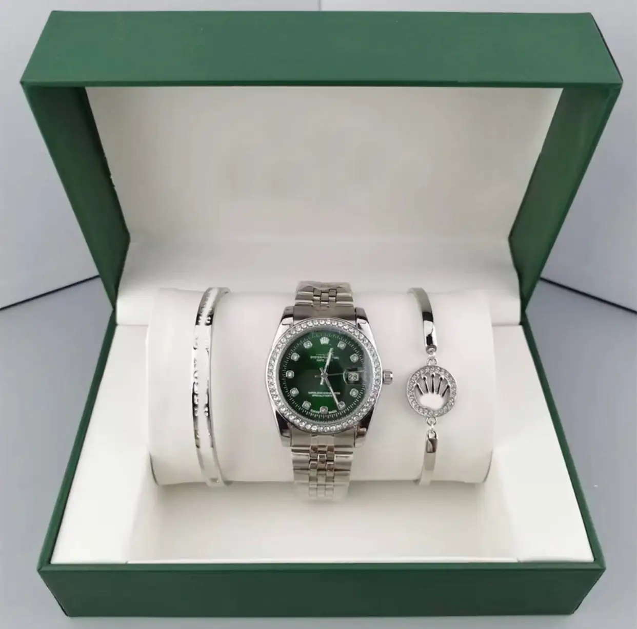 Rolex 1 silver green 