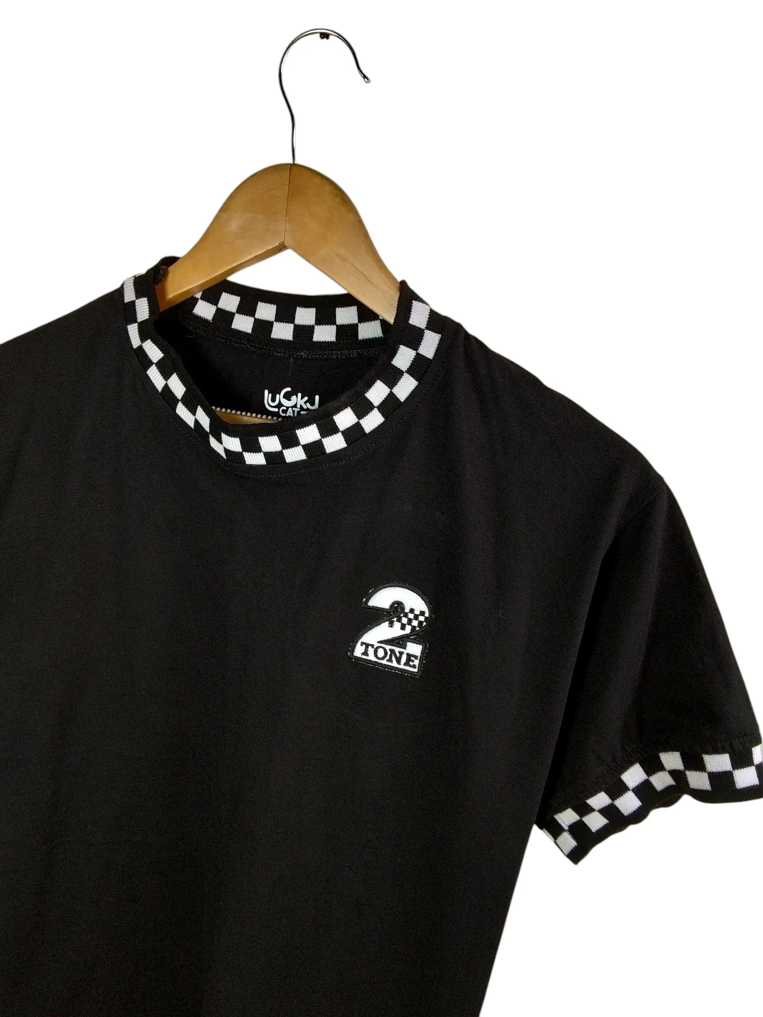 Camiseta cuello de cuadros Ska 