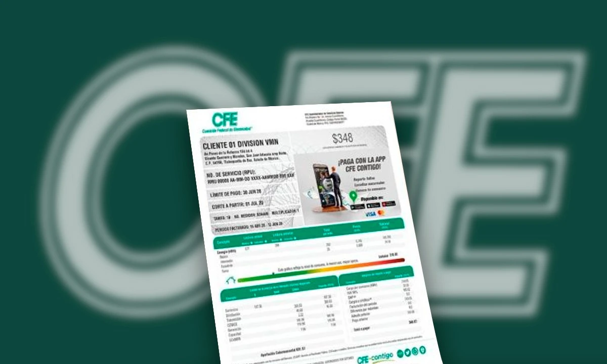 consulta de recibo de cfe