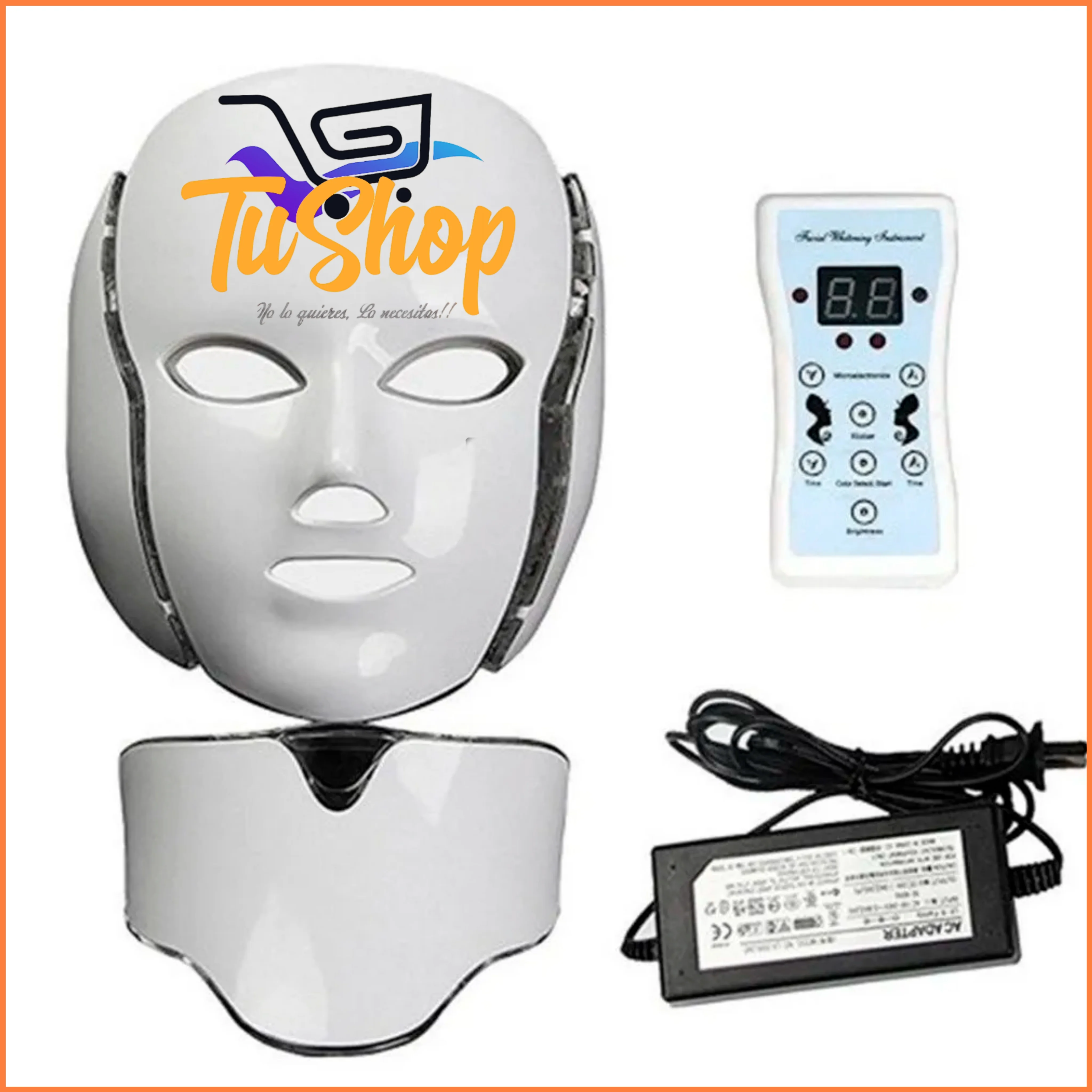 Mascara Rejuvenecimiento Facial LED Fototerapia 7 Colores 2