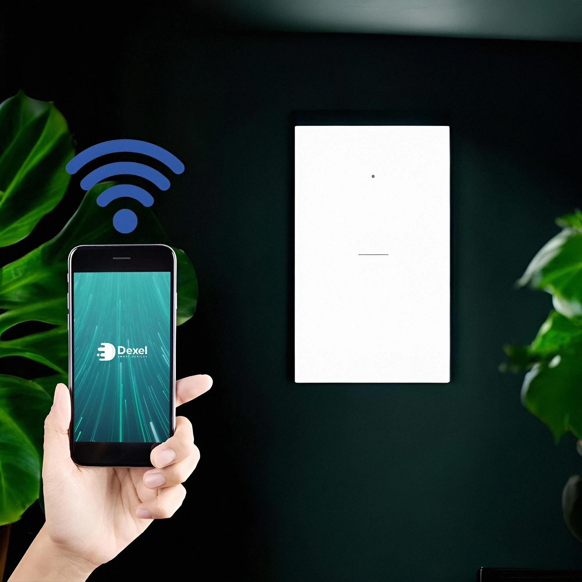 INTERRUPTOR SIMPLE INTELIGENTE WIFI 10A 120VAC COLOR BLANCO S/NEUTRO DEXEL SMART 4