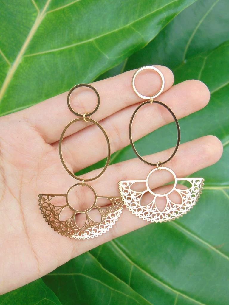 ARETE ACERO DOR MAXI LARGOS CIRCULO ABANICOS