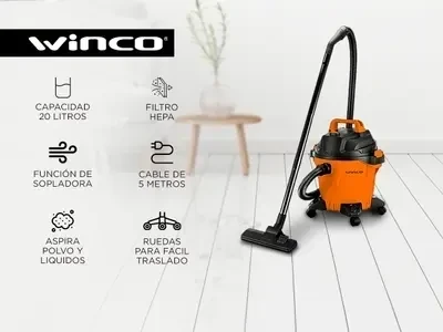 Aspiradora Winco W531 Polvo y Liquido 20l