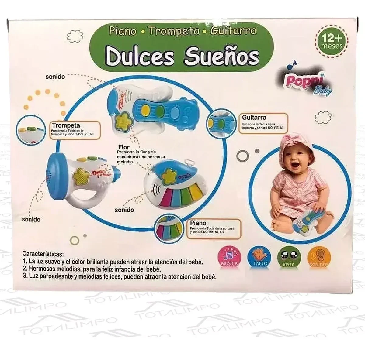 GUITARRA MUSICAL INFANTIL POPPY BABY CTS 3