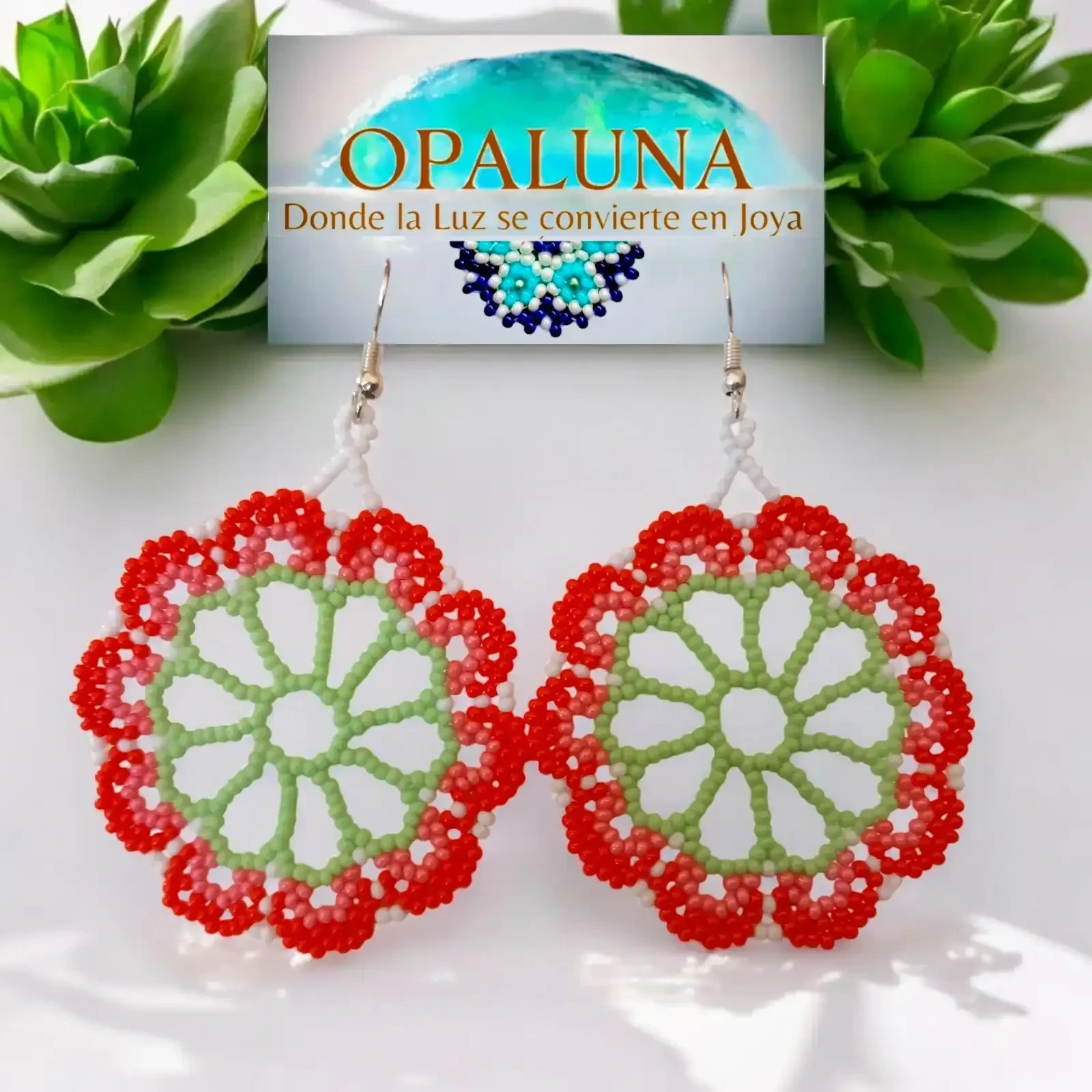 Aretes con Chaquiras 