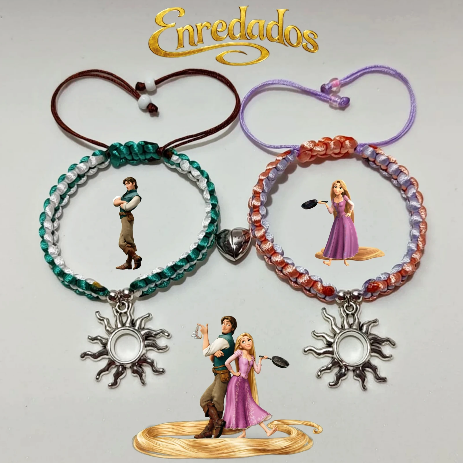 Dúo Pulseras de Rapunzel y Flynn Rider