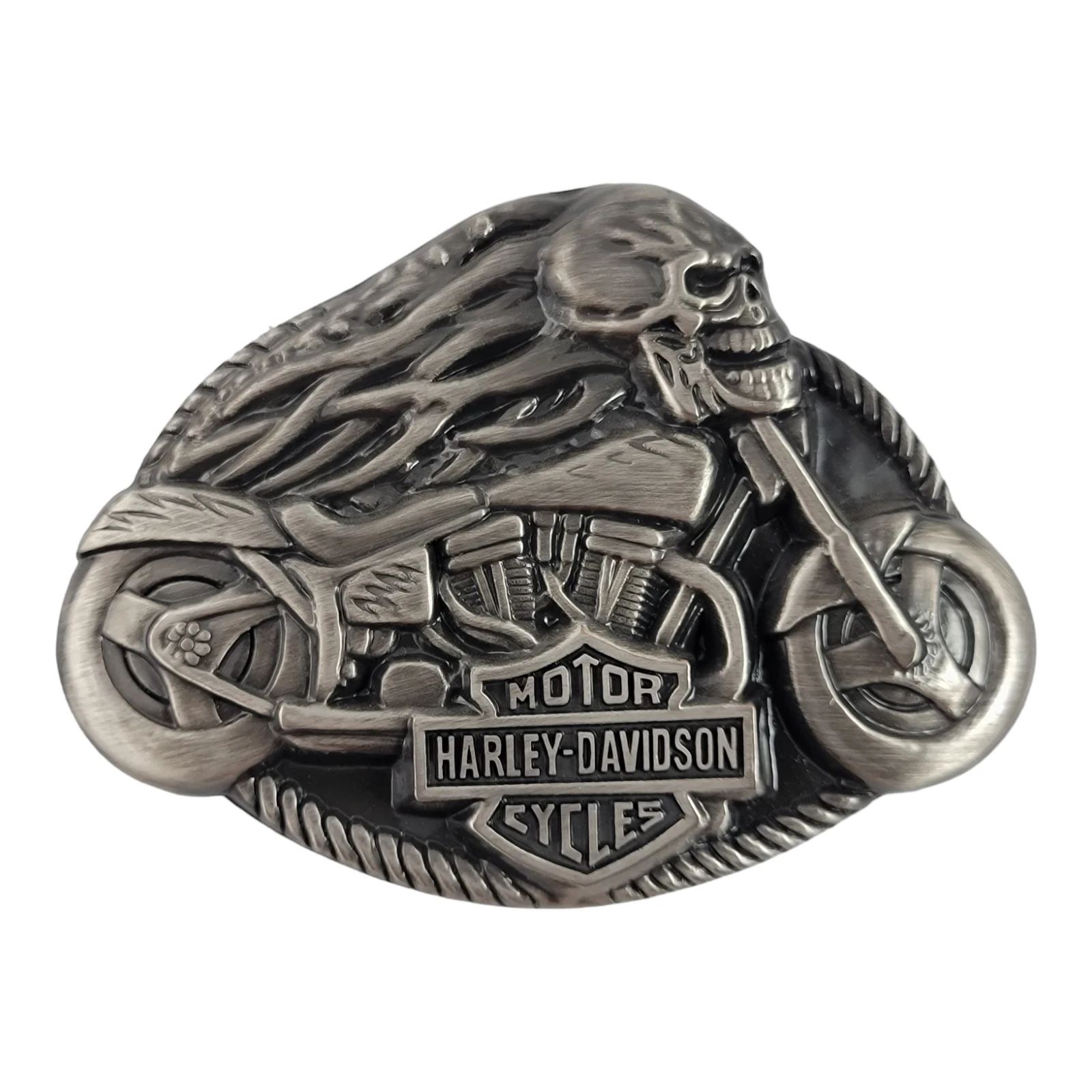 Hebilla Harley Davison grafito