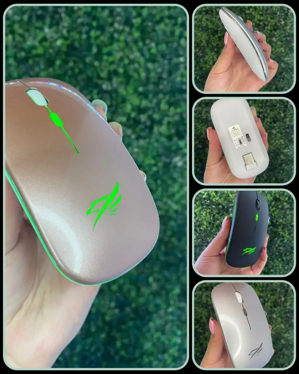 Mouse inalambrico con luces LED para darte más diversión mientras usas tu computador