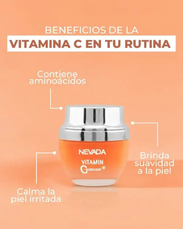 SET FACIAL DE VITAMINA C ANTIEDAD DE 3 PIEZAS HIDRATANTE REJUVENECEDORA NEVADA 2