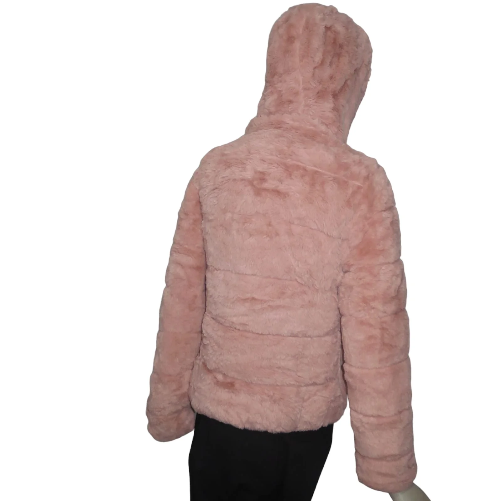 Chamarra rosa de pelo  3