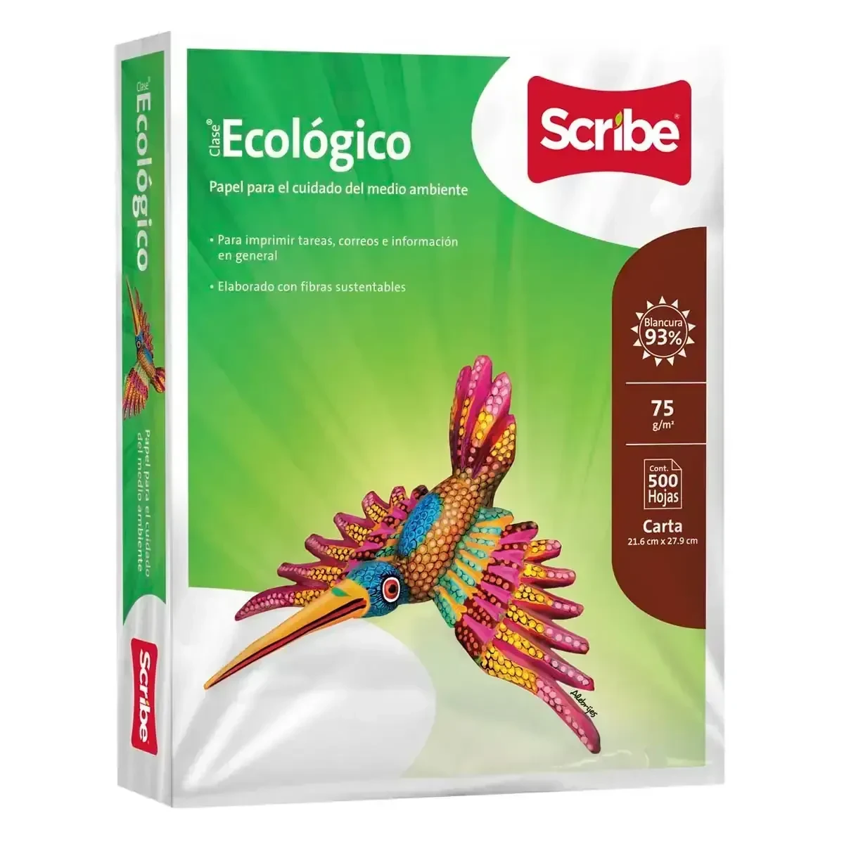 Paquete de 500 hojas t/carta 75gr 2