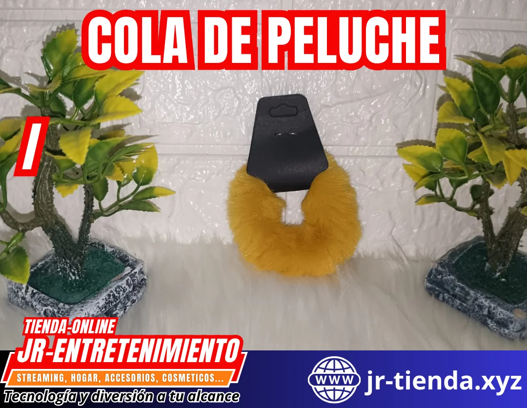 COLA DE PELUCHE DE VARIOS COLORES 4