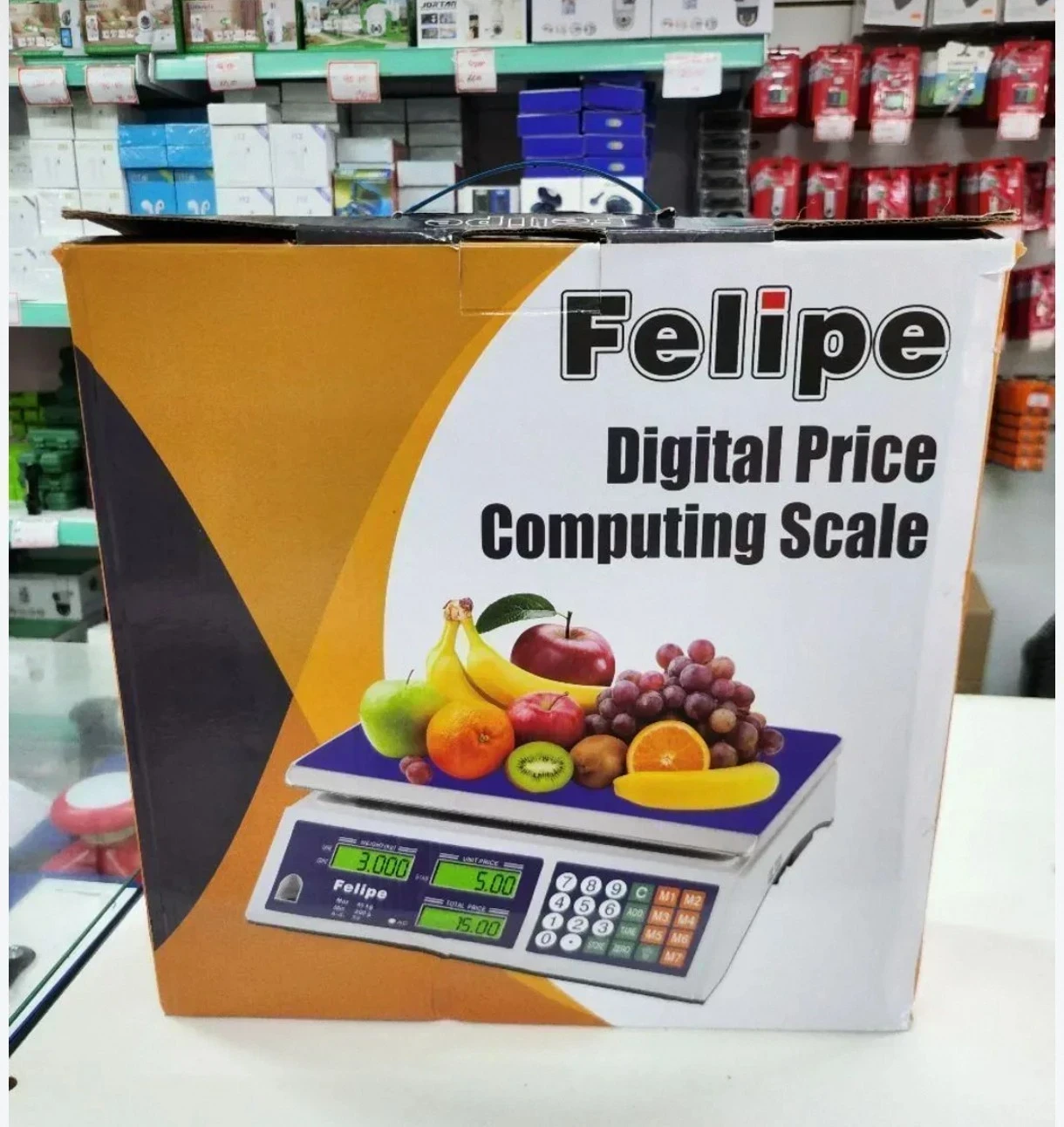 BALANZA DIGITAL FELIPE 40KG CON DETALLE ESTÉTICO 