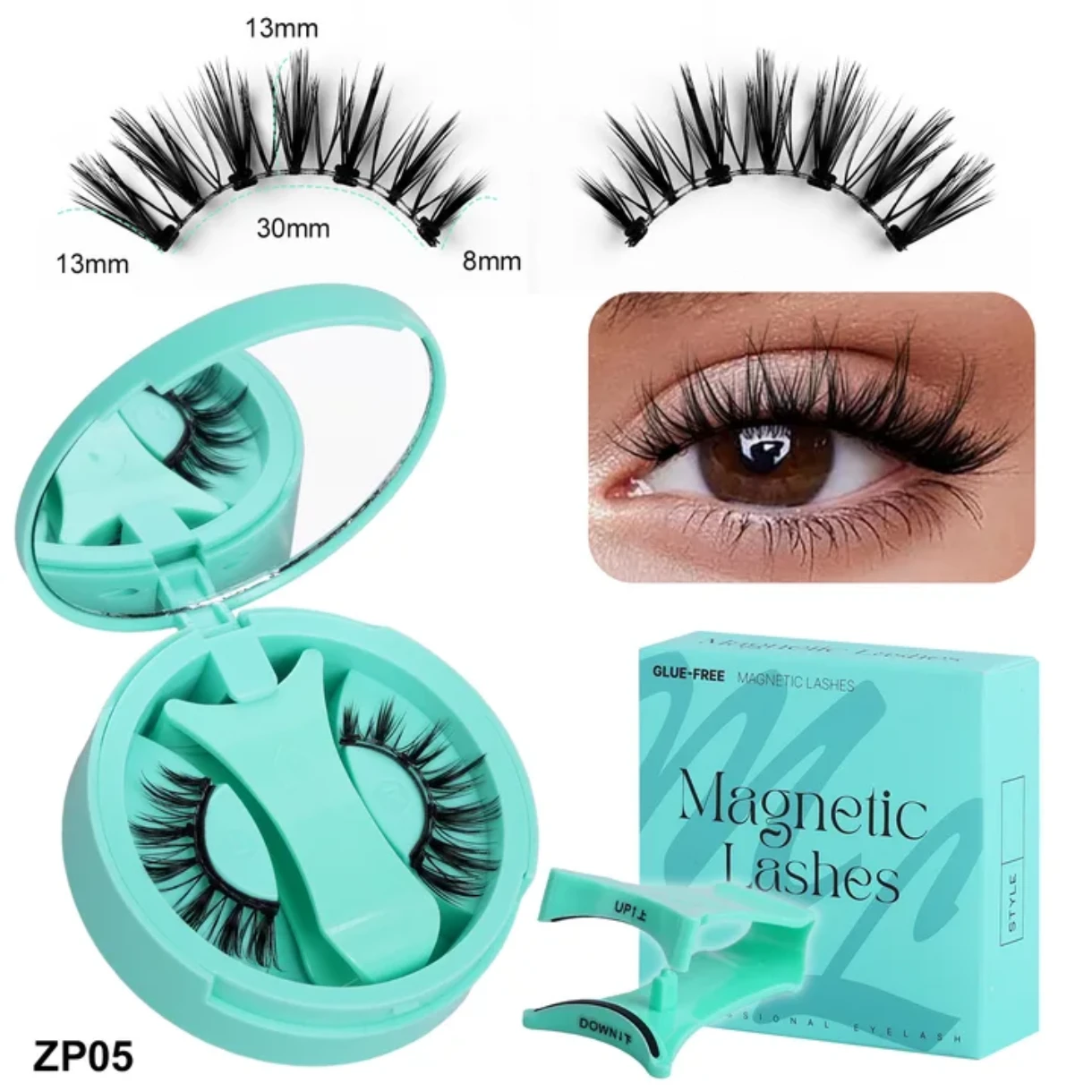 PESTAÑAS MAGNETICAS IMANTADAS ,DELIVERY GRATIS Pestañas magnéticas sin pegamento 😍 4
