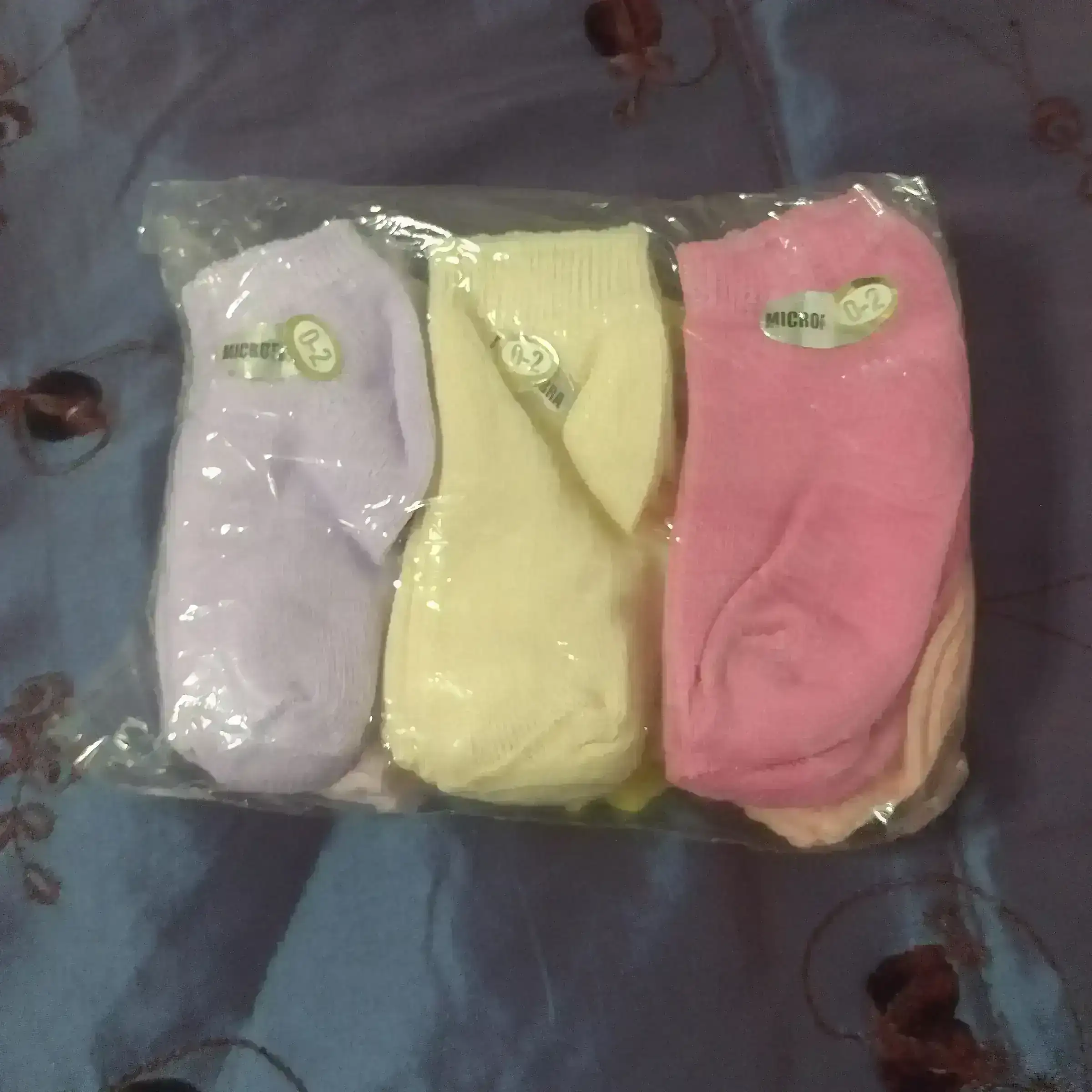 Docena de calcetas tines microfibra 0-6 y 6-18 m 2