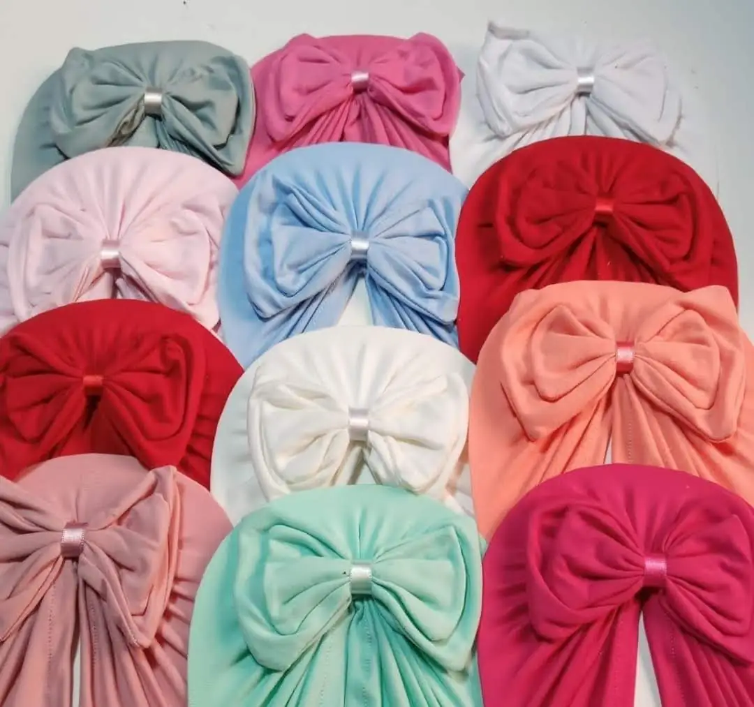 Turbante doble lazo Color entero sin esponja 