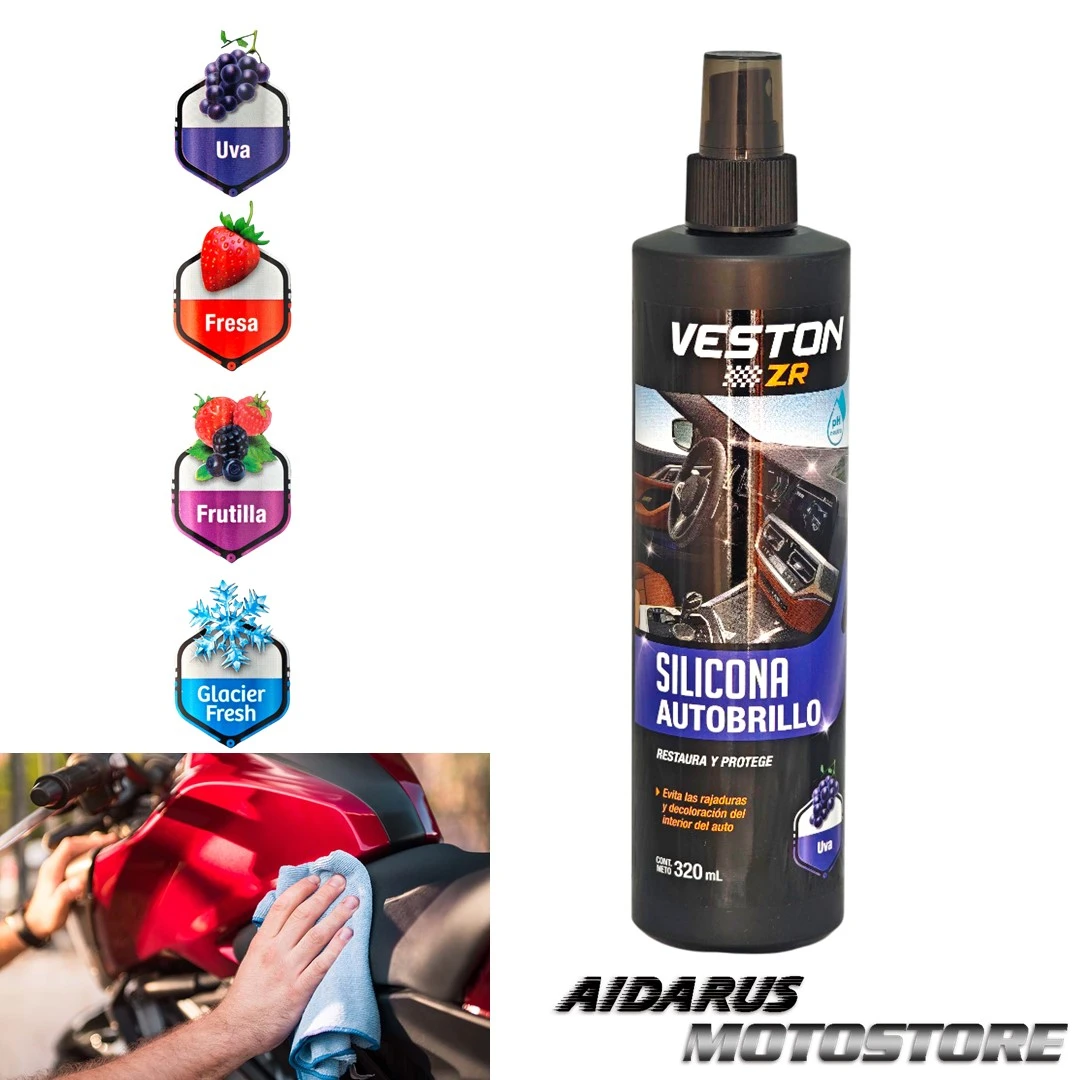 SILICONA AUTOBRILLO VESTON CON PROTECCIÓN UV 320 ML