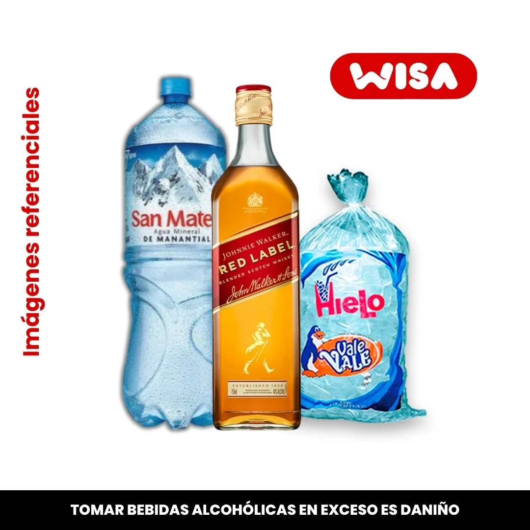 Combo Whisky Red Label 750 ML