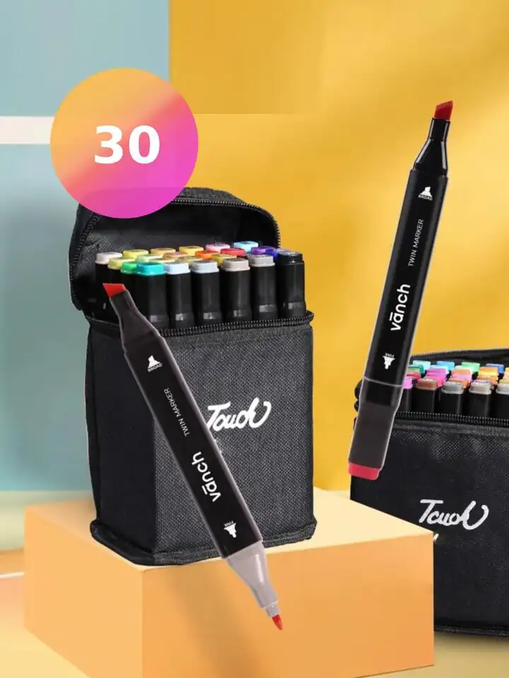 Marcadores touch doble punta 