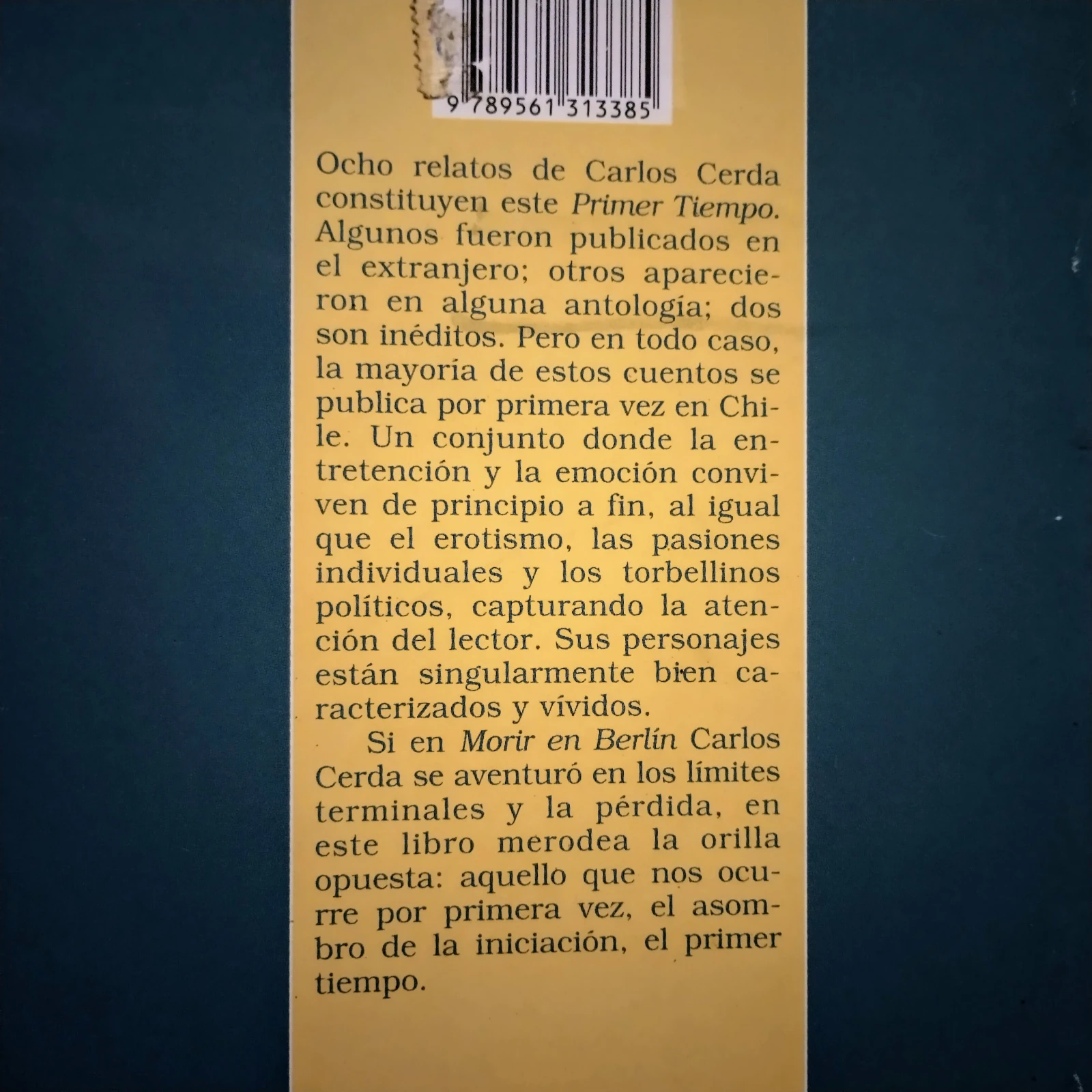 Primer tiempo, Carlos Cerda, usado 2