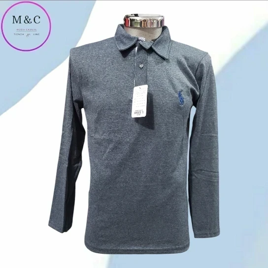 Playera T- M Polo manga larga  2