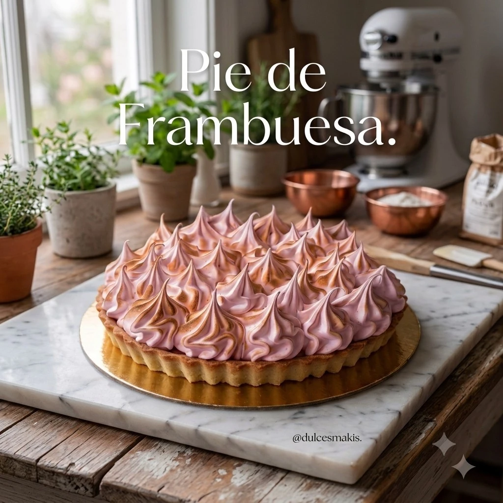 Pie de Frambuesa Grande. 15-18 Personas.