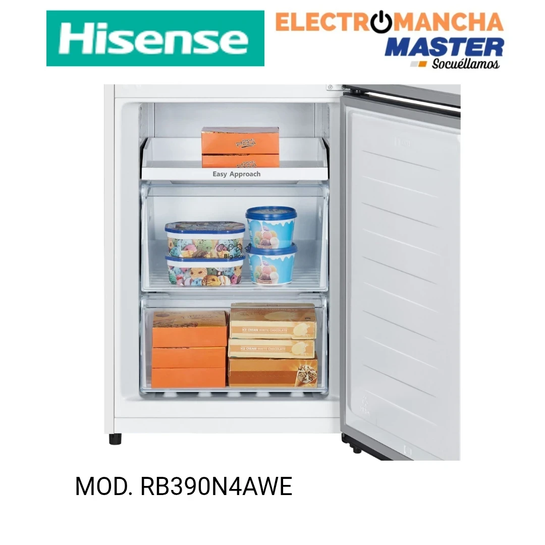FRIGO COMBI HISENSE RB390N4AWE NF 1,86*60 E BLANCO 8