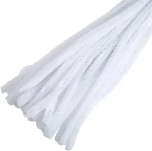un limpiapipas blanco terciopelo  2